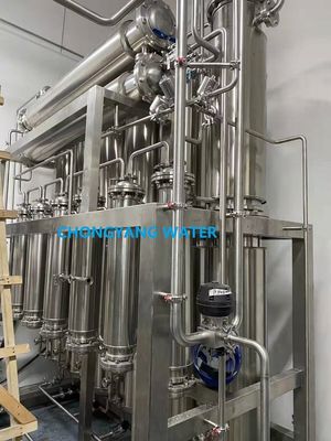 Farmaceutyczna wielokolumnowa stacja destylacyjna maszyna do destylacji wody WFI System