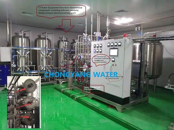CEDI Dejonizowana stacja uzdatniania wody System filtra wody Ro w przemyśle farmaceutycznym